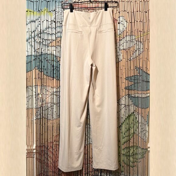 WILLIT, Wide-Leg Pull-On Yoga Trouser Pants with Pockets, Cream, Medium - Picture 2 of 15